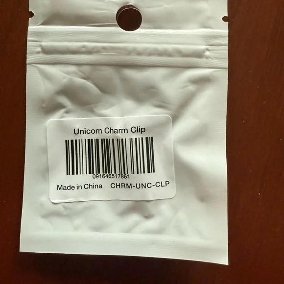 Portland Leather Unicorn Bag Charm - Gold and Pastel - Picture 2 of 2